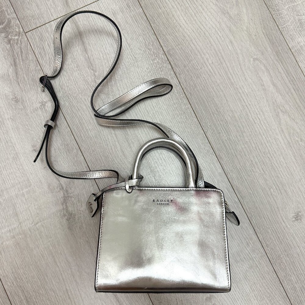 Radley London Silver Top Handle Shoulder Bag | Mini Bag